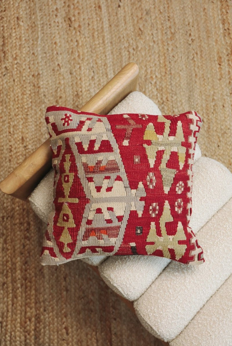 Kilim Square Pillow Yirmi Üç - PC71 - OddBird Co.