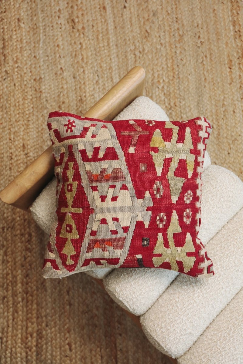 Kilim Square Pillow Yirmi Üç - PC71 - OddBird Co.