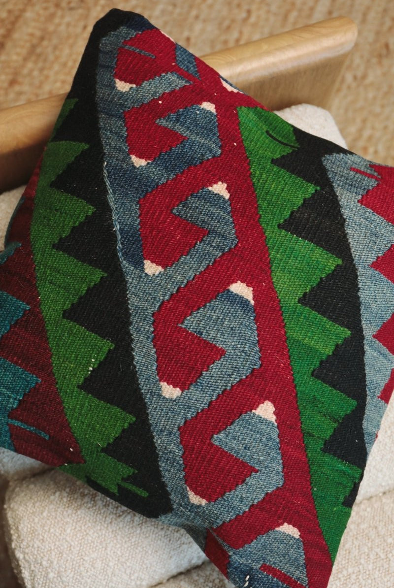 Kilim Square Pillow Yirmi Yedi - PC143 - OddBird Co.