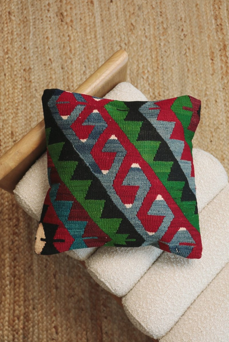 Kilim Square Pillow Yirmi Yedi - PC143 - OddBird Co.
