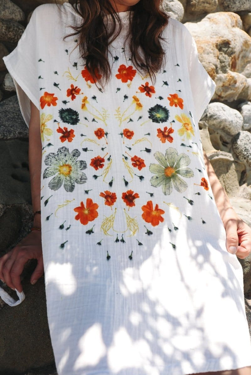 Limited Edition Alabaster Poncho + Eco Printing - OddBird Co.