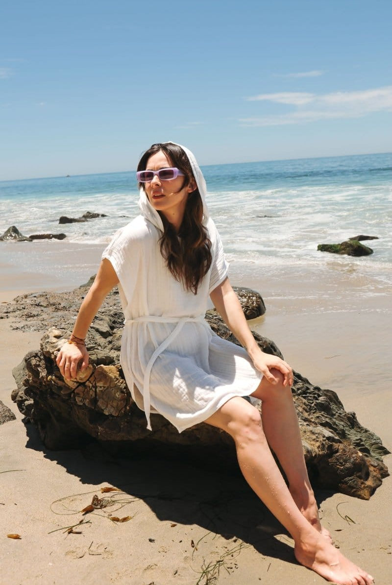 Limited Edition Alabaster Poncho + Eco Printing - OddBird Co.