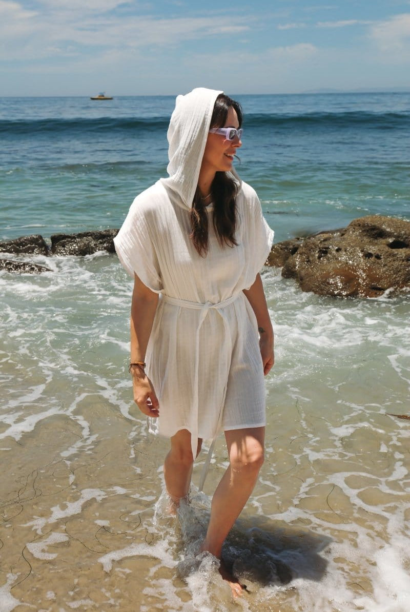 Limited Edition Alabaster Poncho + Eco Printing - OddBird Co.