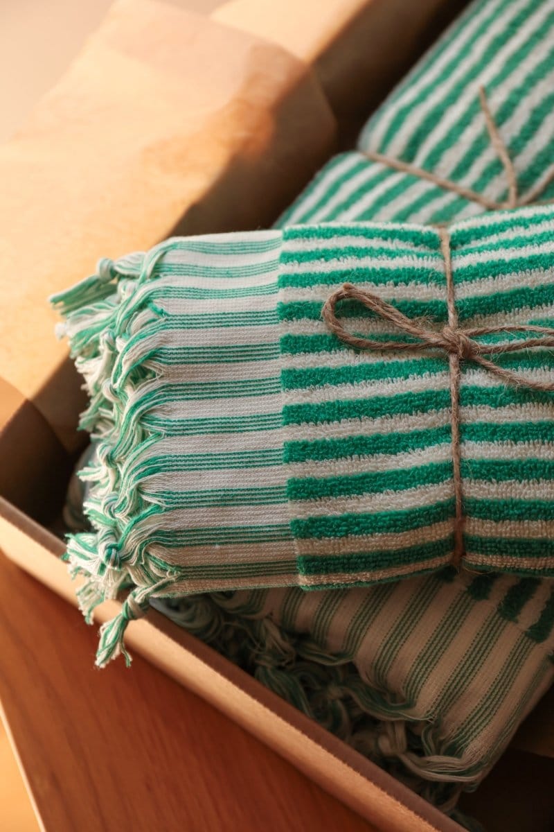 OddBird Towels Limited Edition Çizgi Turkish Terry Towel Collection