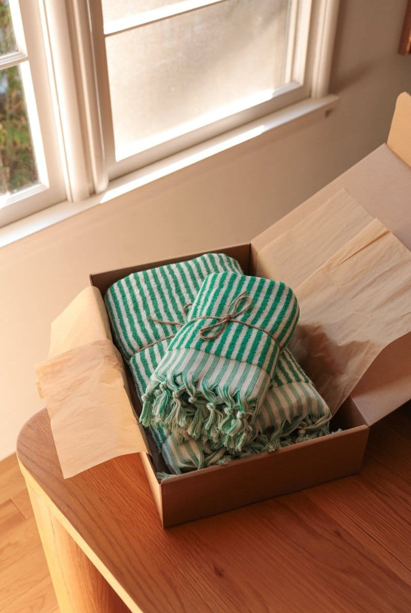 OddBird Towels Limited Edition Çizgi Turkish Terry Towel Collection