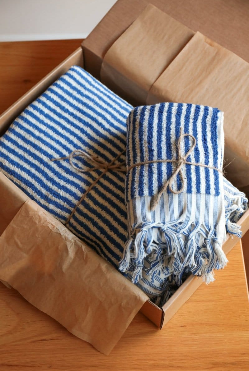 OddBird Towels Limited Edition Çizgi Turkish Terry Towel Collection