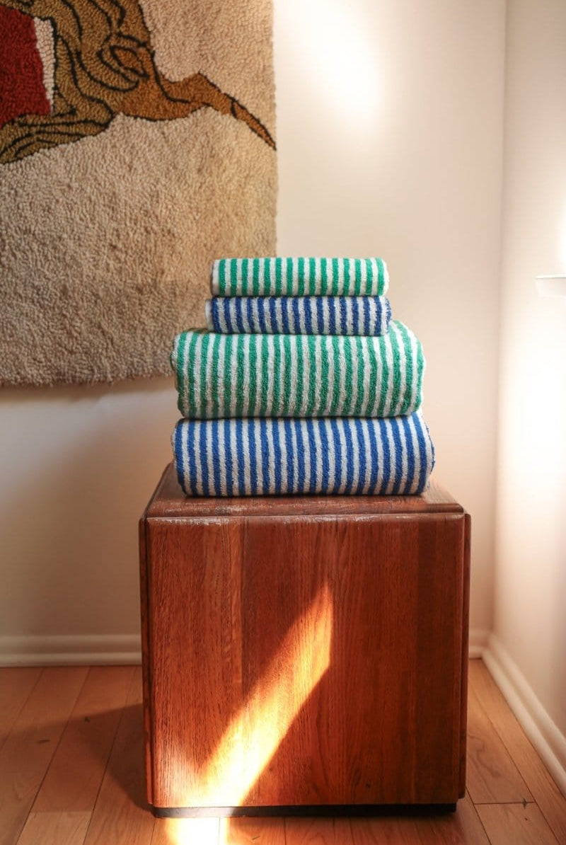 OddBird Towels Limited Edition Çizgi Turkish Terry Towel Collection