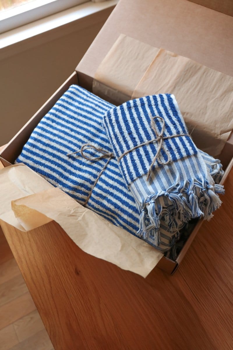 OddBird Towels Limited Edition Çizgi Turkish Terry Towel Collection