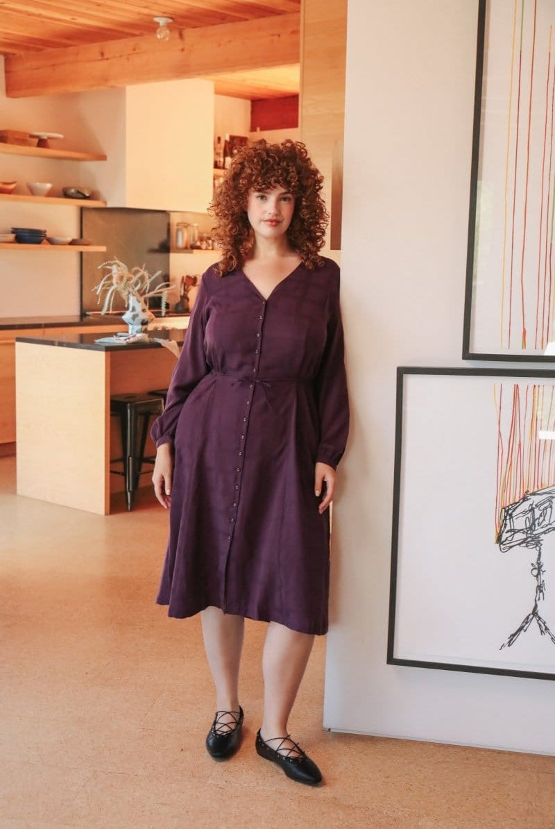 OddBird Co. Dress Plum / XS Limited Edition Dilek Dress - Long Sleeve
