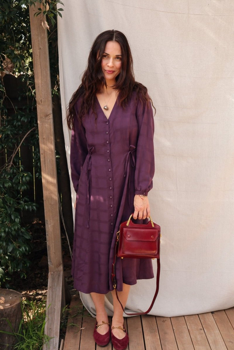 Limited Edition Dilek Dress - Long - Sleeve - DLEDILEKLSPLUMXS - OddBird Co.