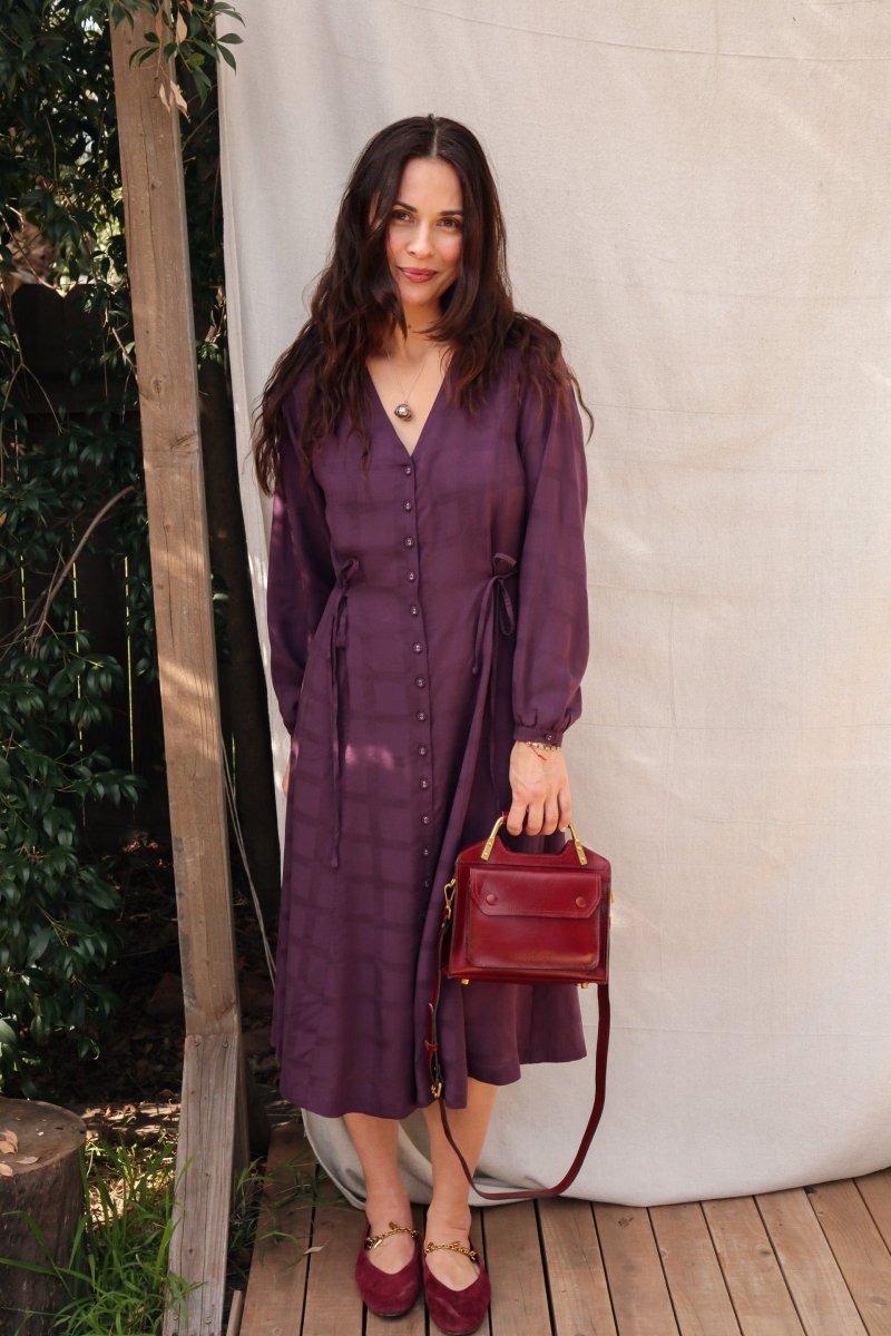 Limited Edition Dilek Dress - Long - Sleeve - DLEDILEKLSPLUMXS - OddBird Co.