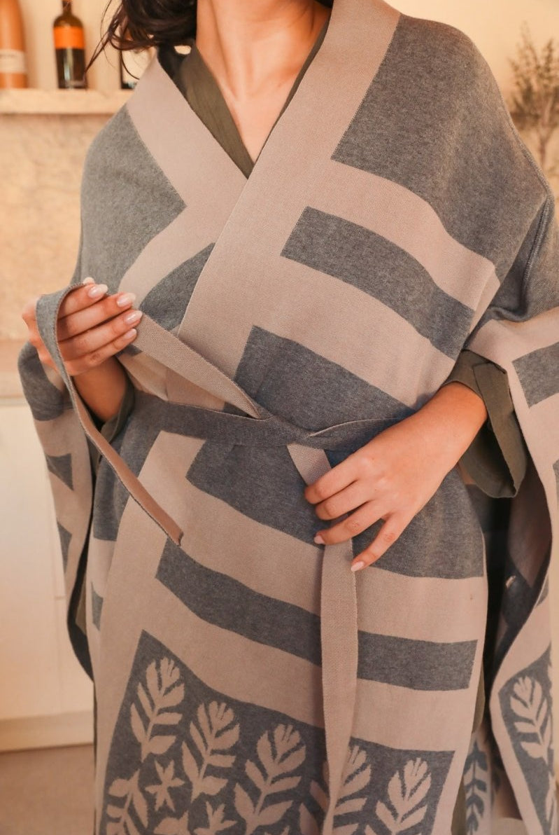 Limited Edition Sarıl 4 - Way Knit - Printed Latte - LELKNITPS - OddBird Co.