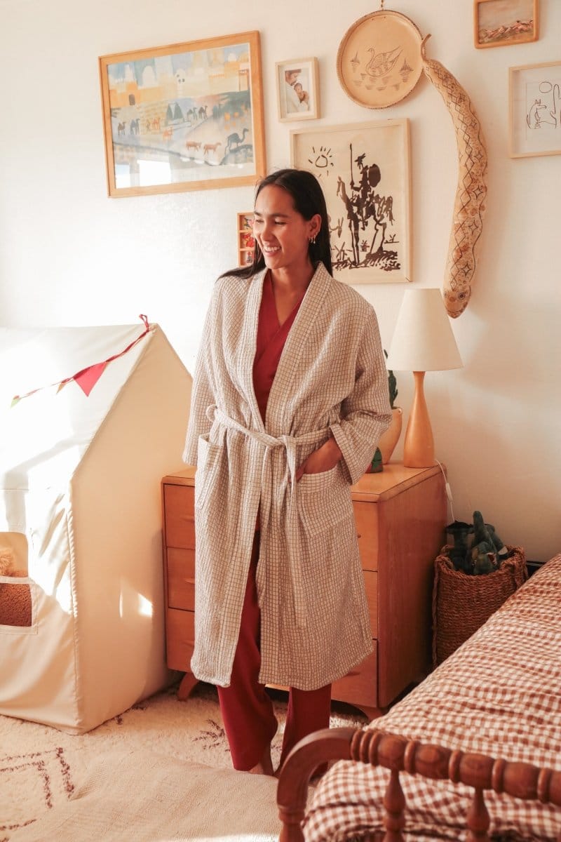 OddBird Co. Robes S/M Limited Edition XO Waffle Robe