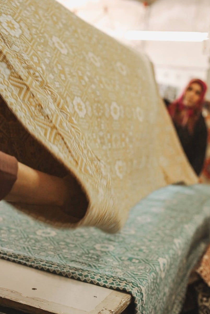 OddBird Blankets Mosaic Handwoven Blanket - King