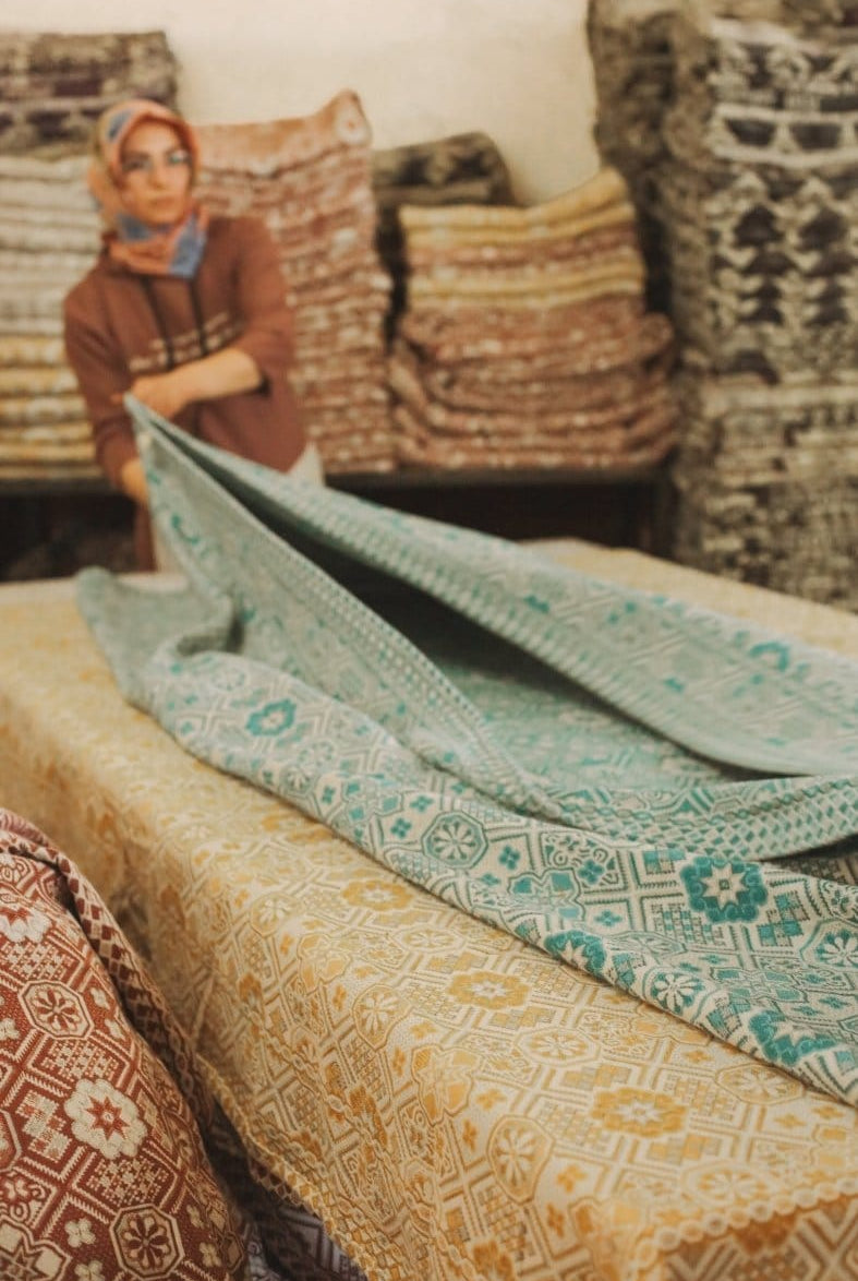 OddBird Blankets Mosaic Handwoven Blanket - King