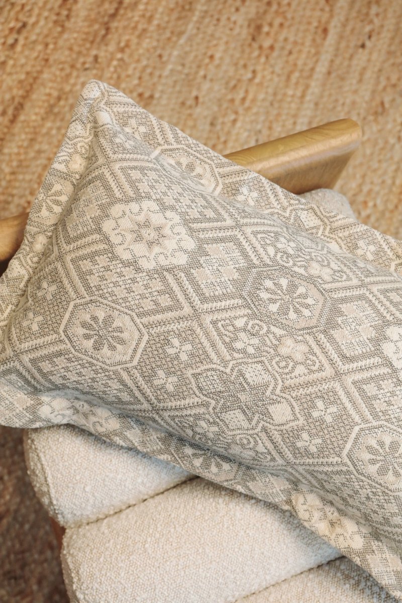 Mosaic Handwoven Lumbar Pillow - - OddBird Co.