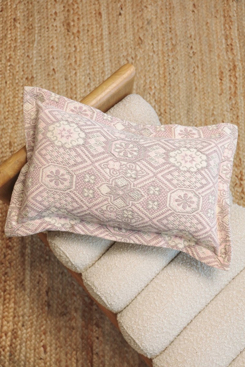 Mosaic Handwoven Lumbar Pillow - - OddBird Co.