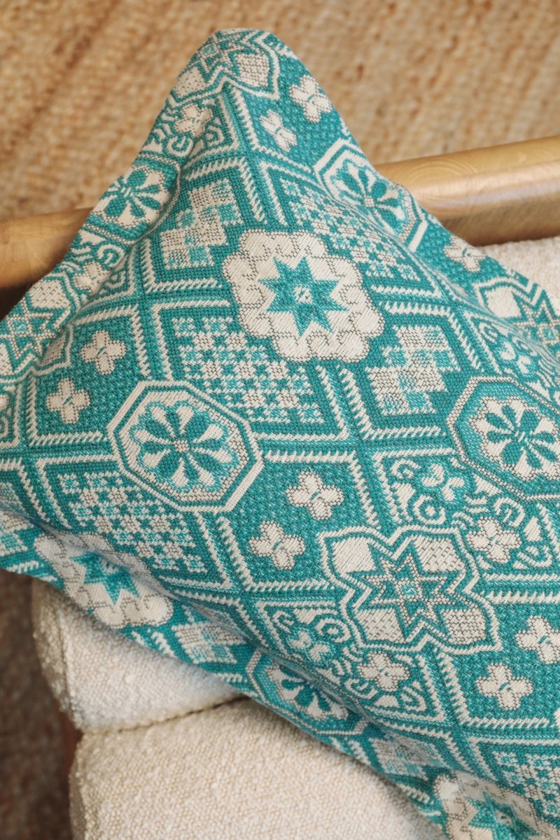 Mosaic Handwoven Lumbar Pillow - - OddBird Co.