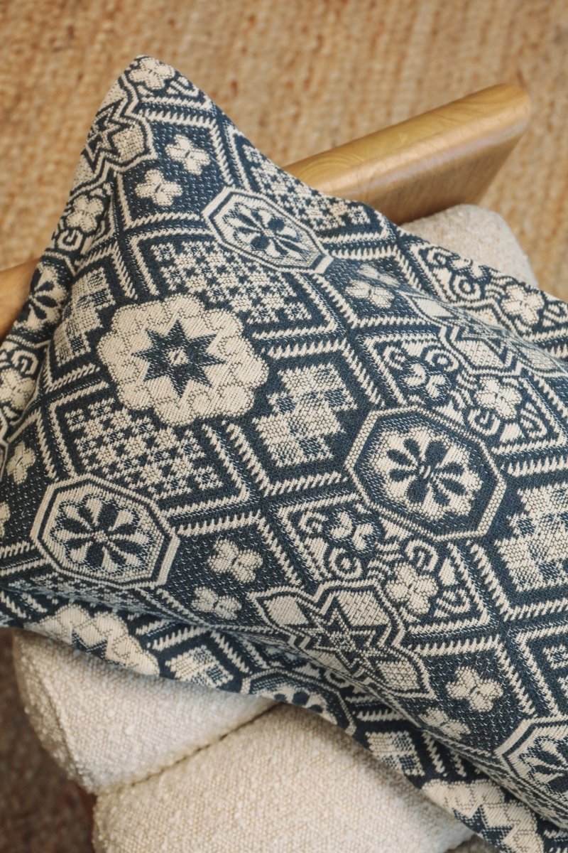 Mosaic Handwoven Lumbar Pillow - - OddBird Co.
