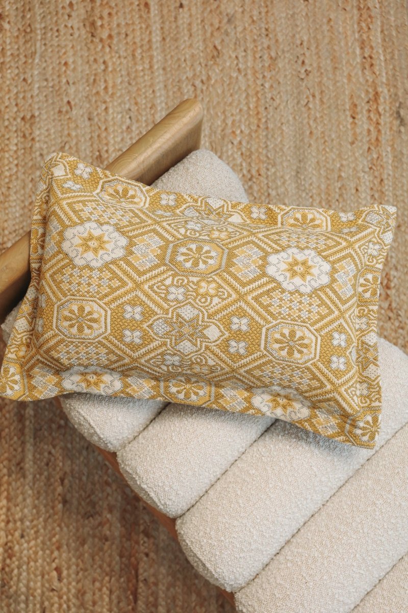 Mosaic Handwoven Lumbar Pillow - - OddBird Co.