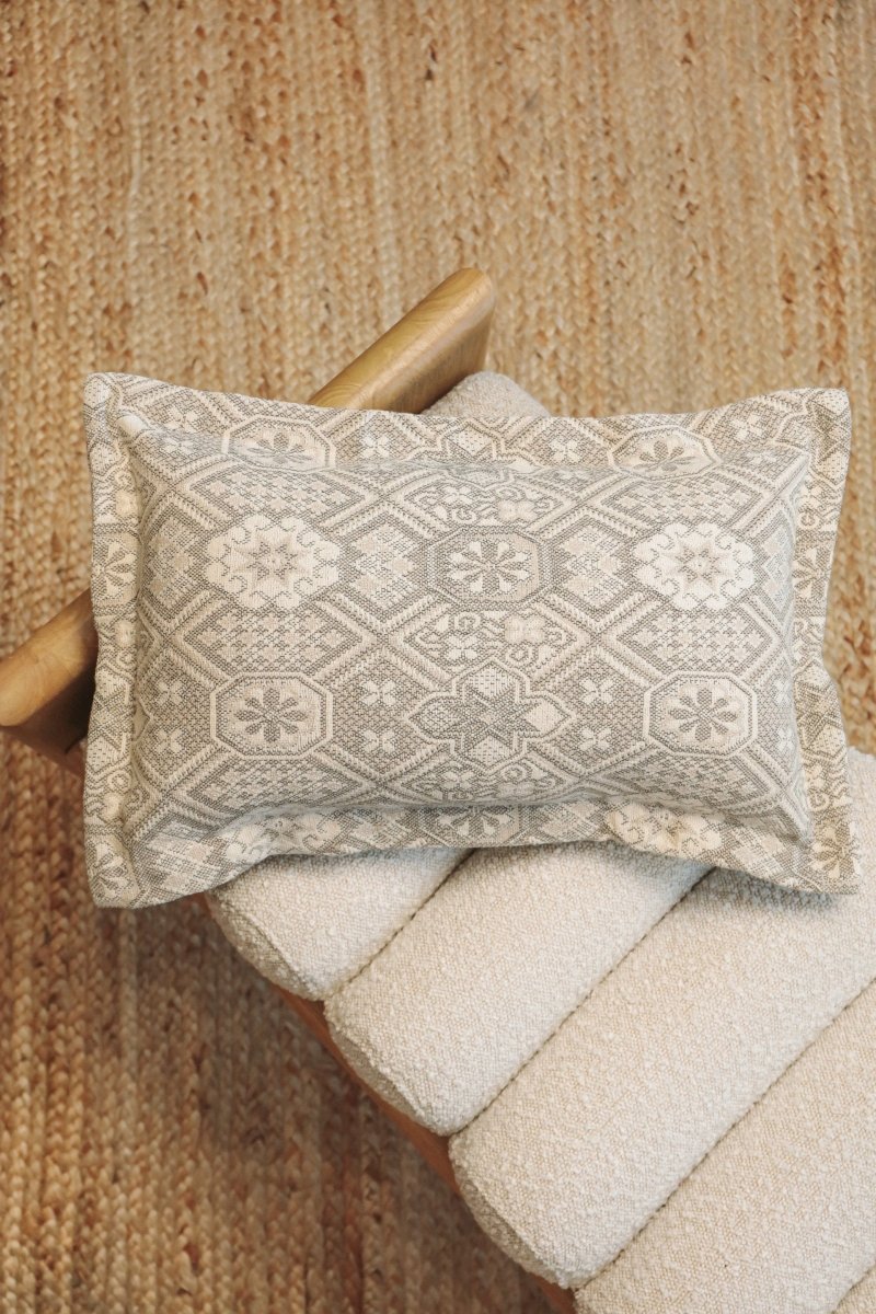 Mosaic Handwoven Lumbar Pillow - - OddBird Co.