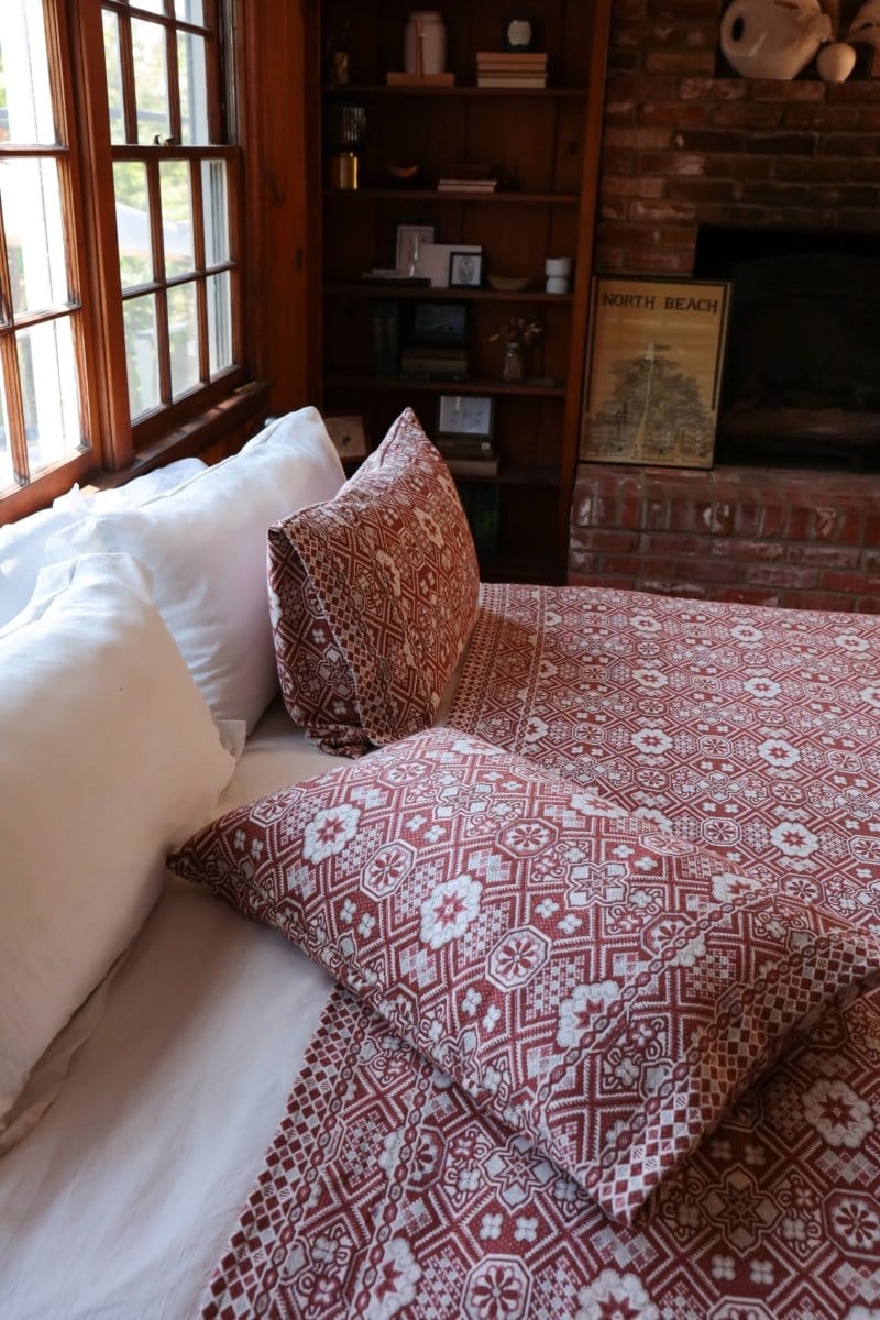 OddBird Blankets Burnt Orange Mosaic Handwoven Pillowcases