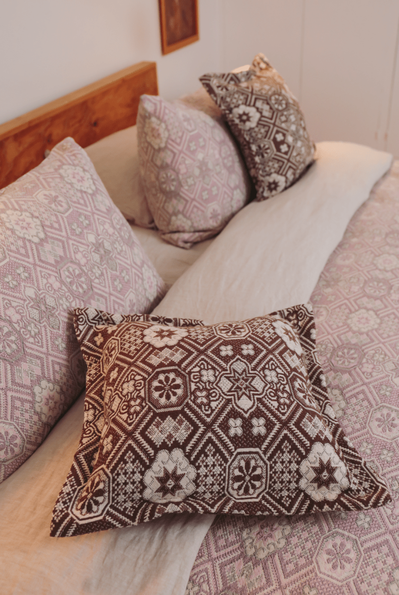 OddBird Blankets Mosaic Handwoven Throw Pillow