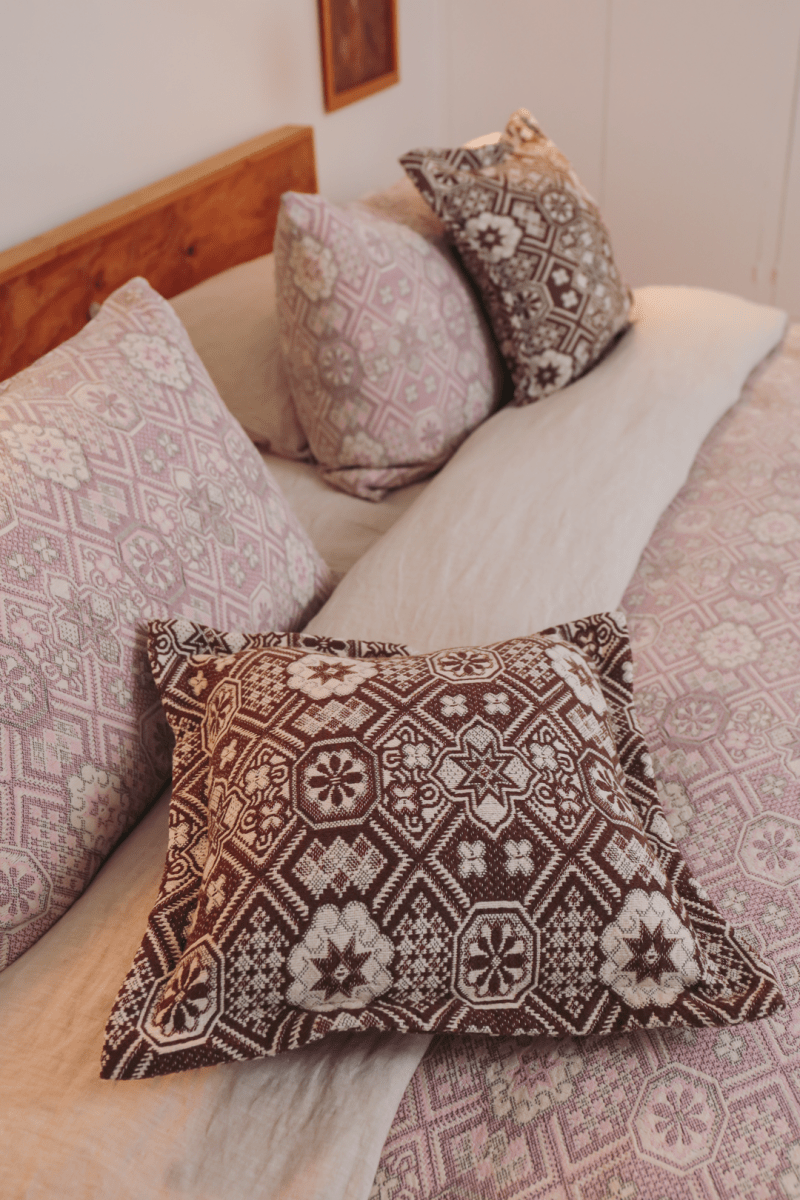 OddBird Blankets Mosaic Handwoven Throw Pillow