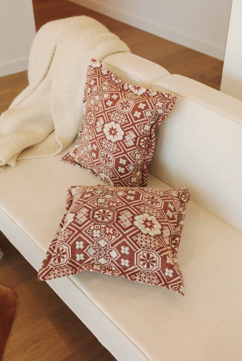 OddBird Blankets Mosaic Handwoven Throw Pillow