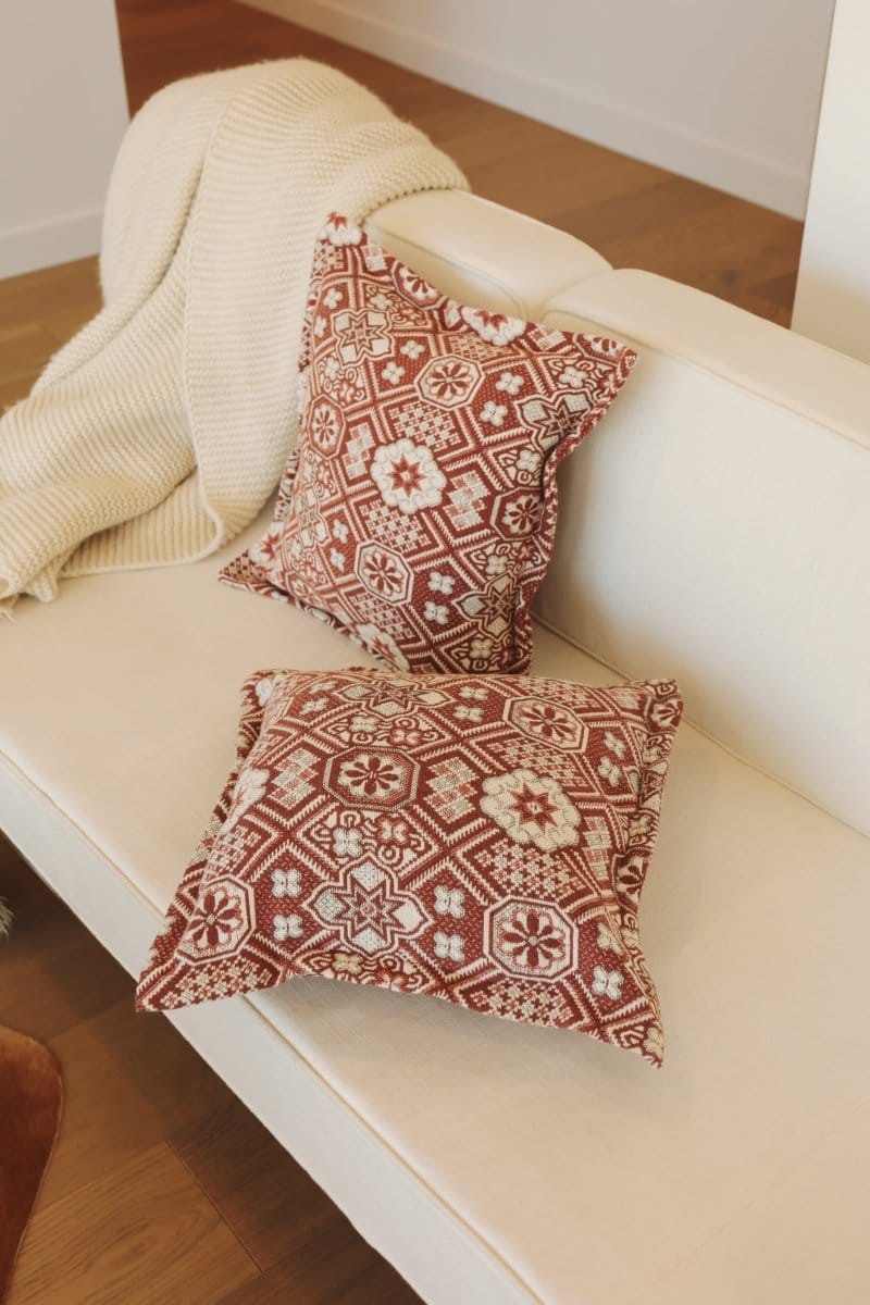 OddBird Blankets Mosaic Handwoven Throw Pillow