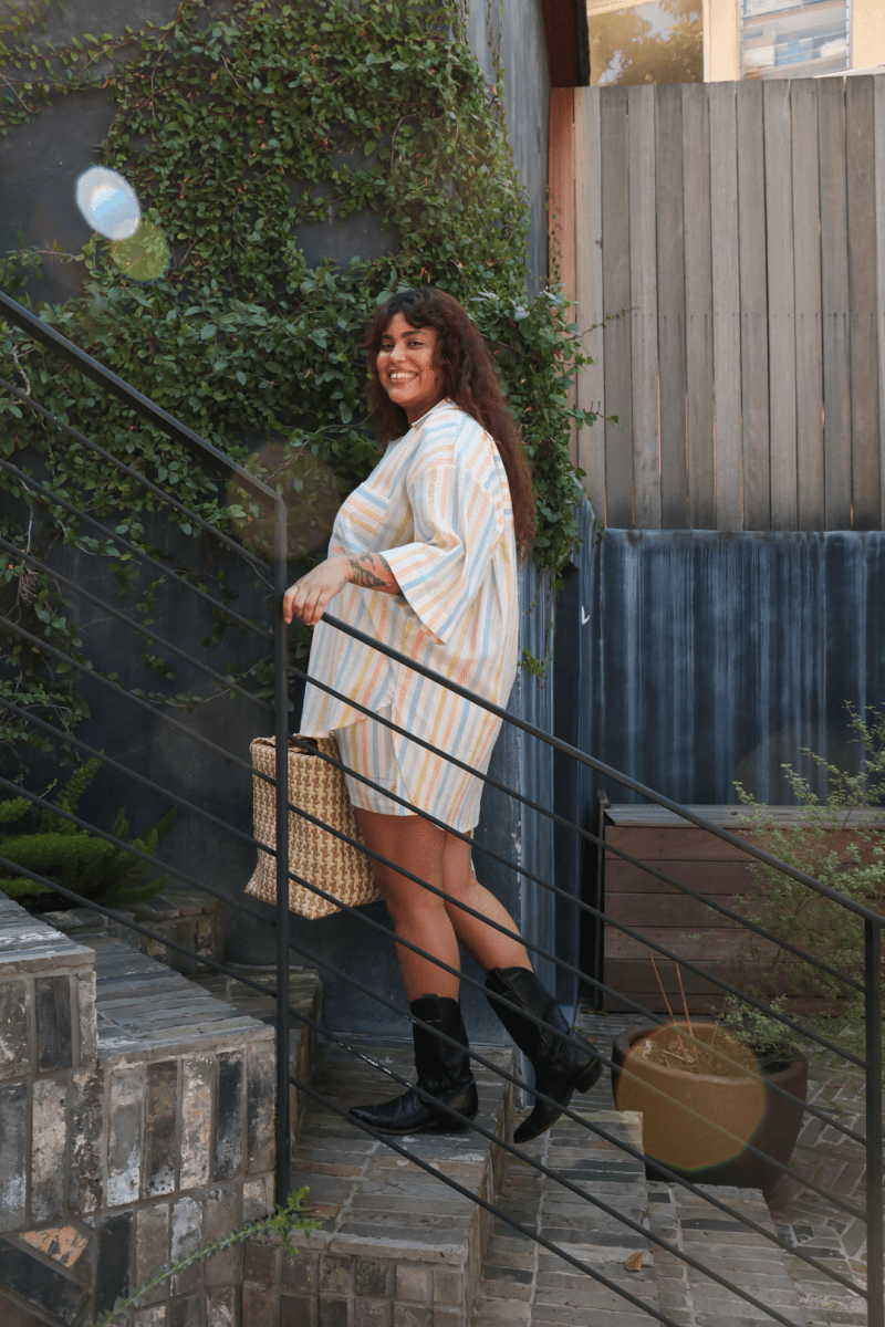 OddBird Loungewear Neşe Separates - Cotton Stripe