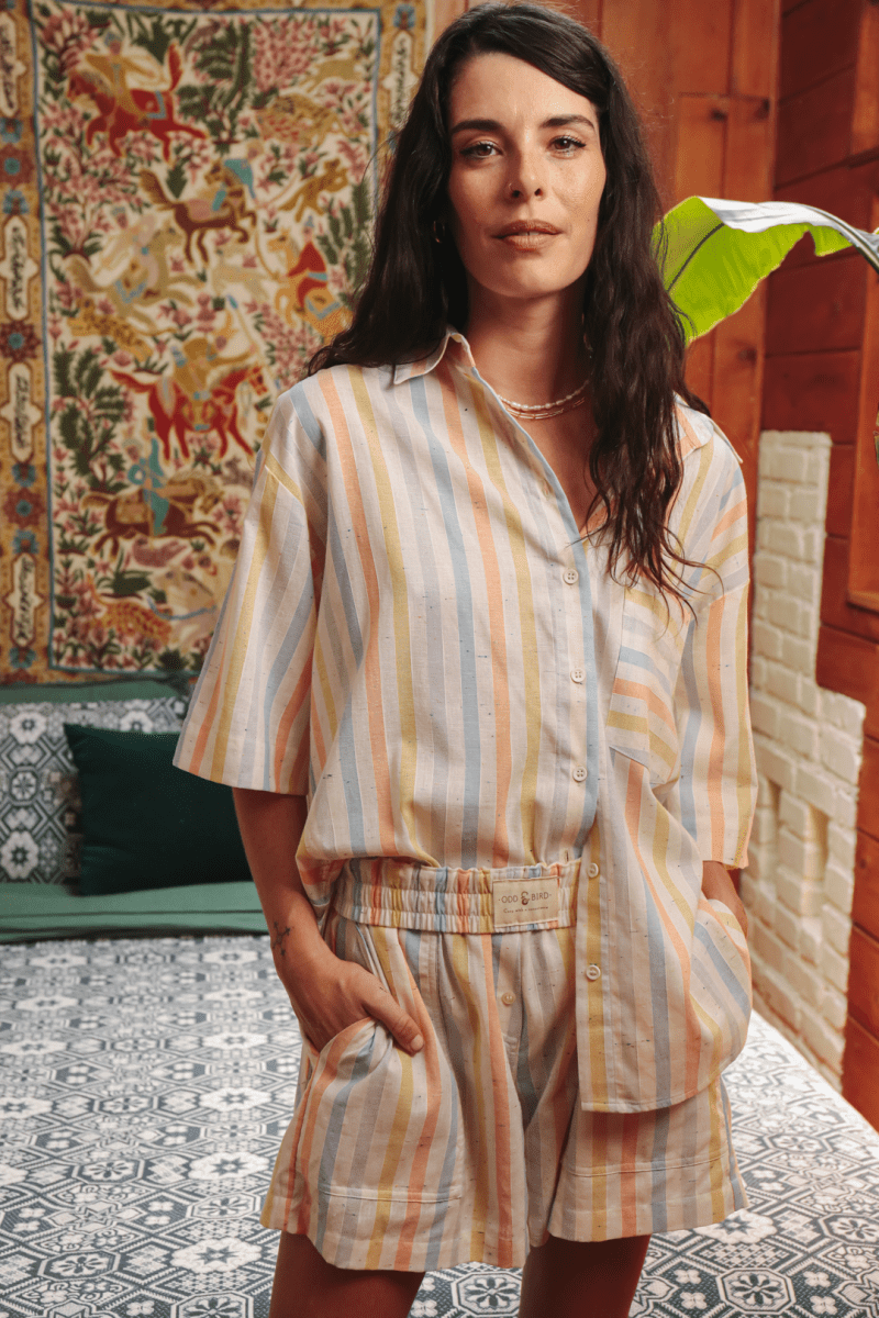 OddBird Loungewear Neşe Separates - Cotton Stripe