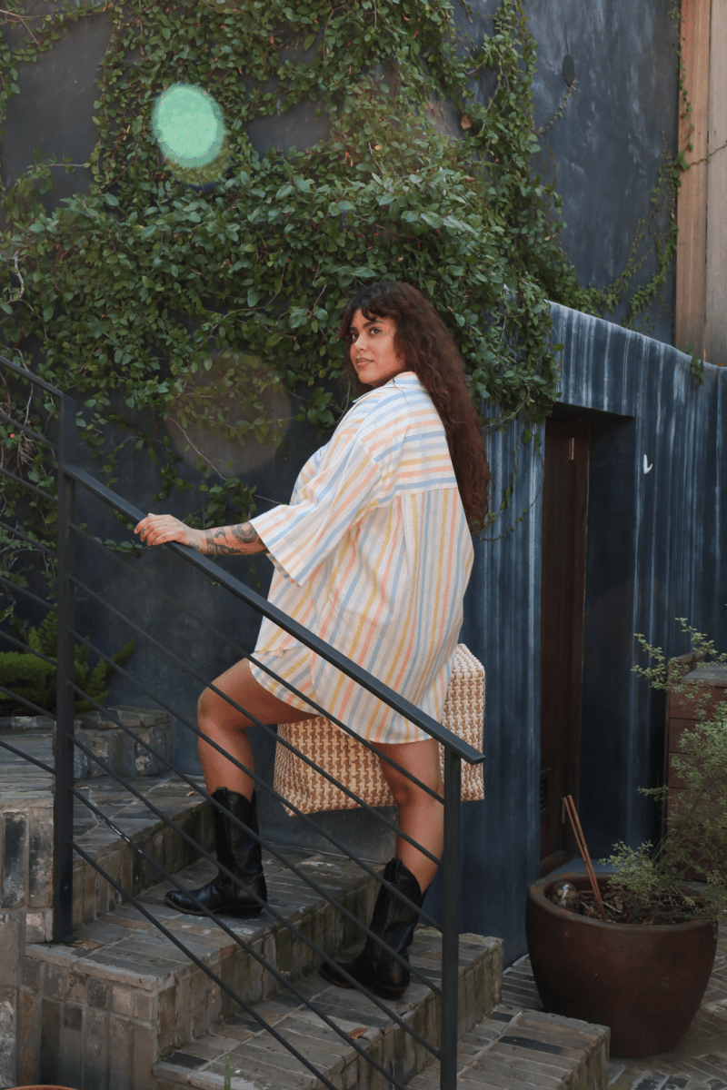 OddBird Loungewear Neşe Separates - Cotton Stripe