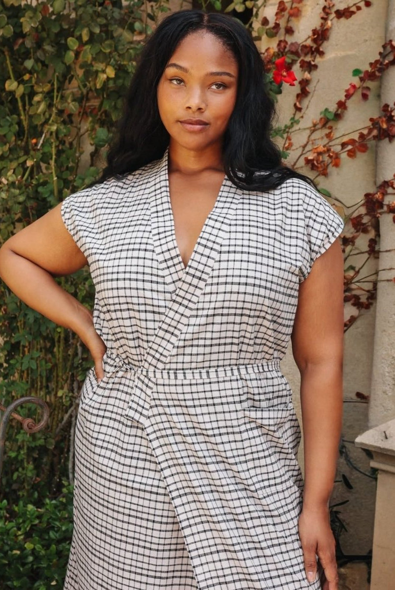 *NEW* Aydın House Dress - Picnic Check - DLEAYDINPCXS - OddBird Co.