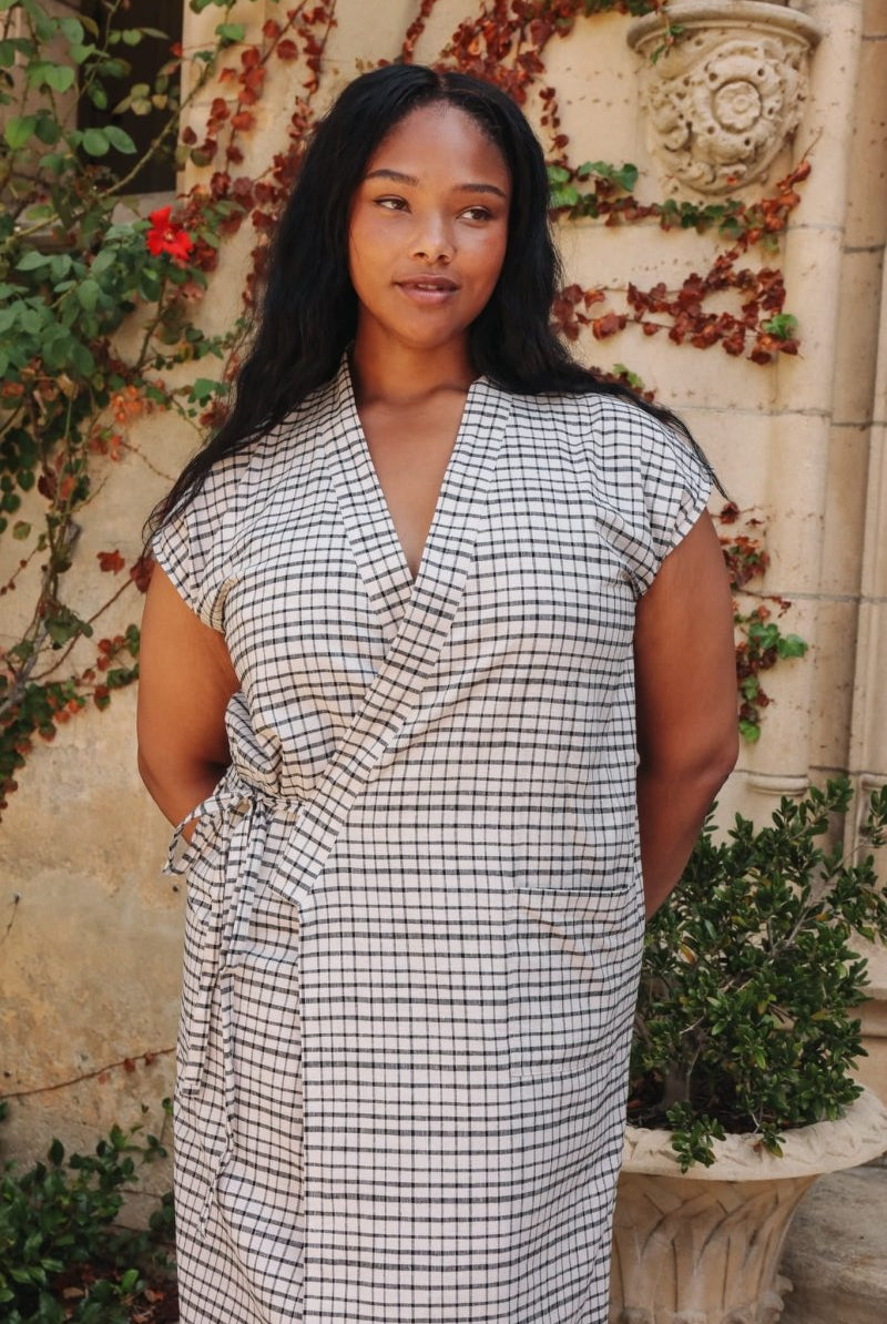 *NEW* Aydın House Dress - Picnic Check - DLEAYDINPCXS - OddBird Co.