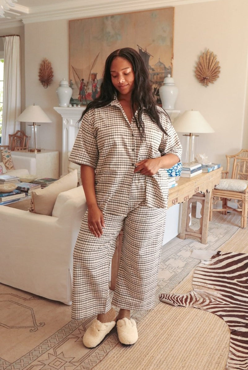*NEW* Kardeş Loungewear Pants - Picnic Check - PLEKLPPCXS - OddBird Co.