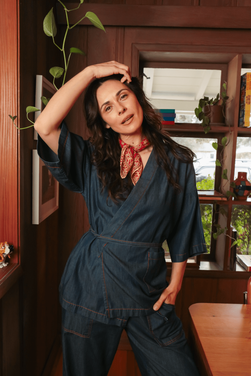 OddBird Loungewear Kardeş Pant / XS *NEW* Kardeş Loungewear Separates - Chambray