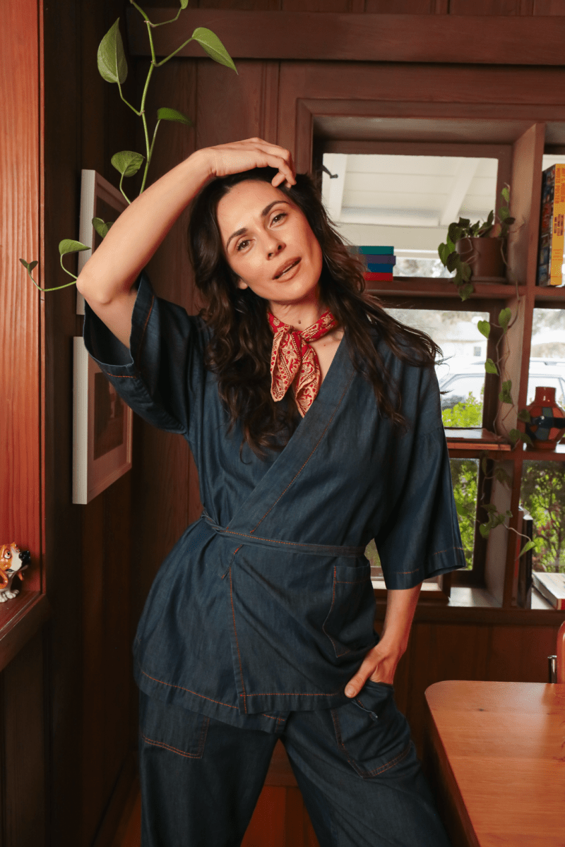 OddBird Loungewear Kardeş Pant / XS *NEW* Kardeş Loungewear Separates - Chambray