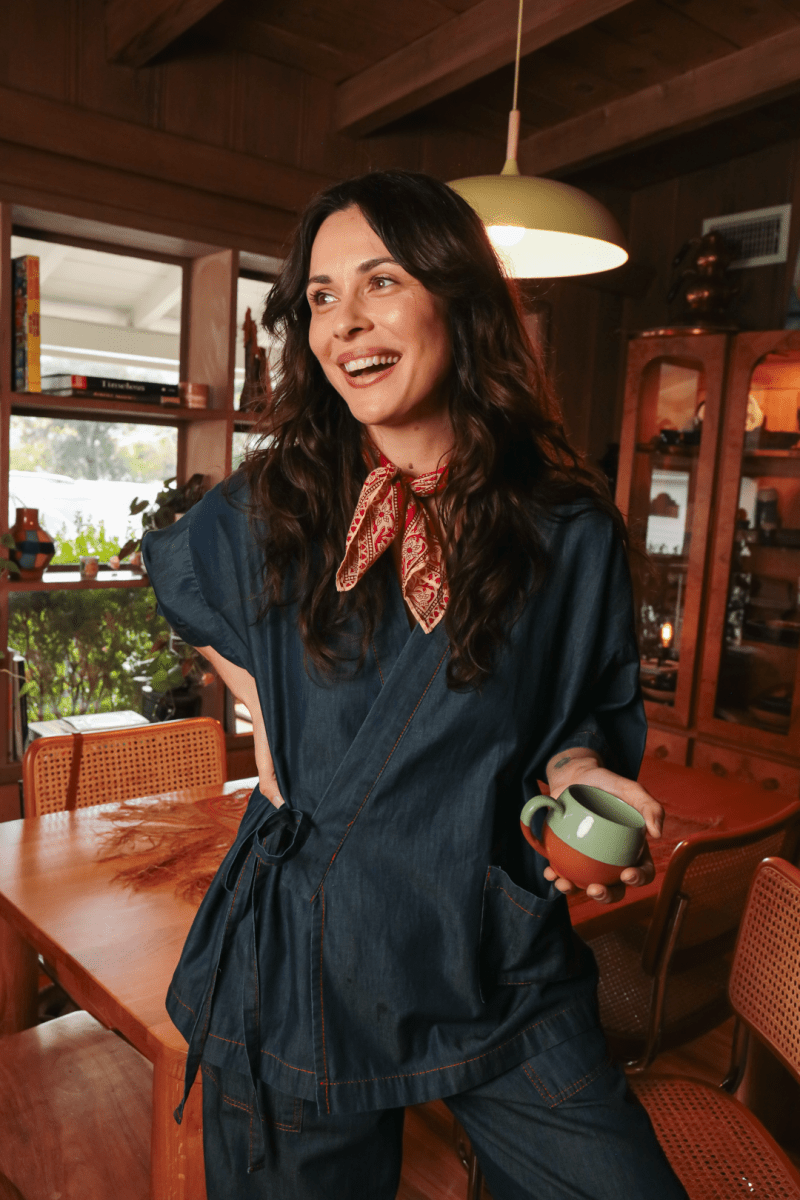 OddBird Loungewear *NEW* Kardeş Loungewear Separates - Chambray