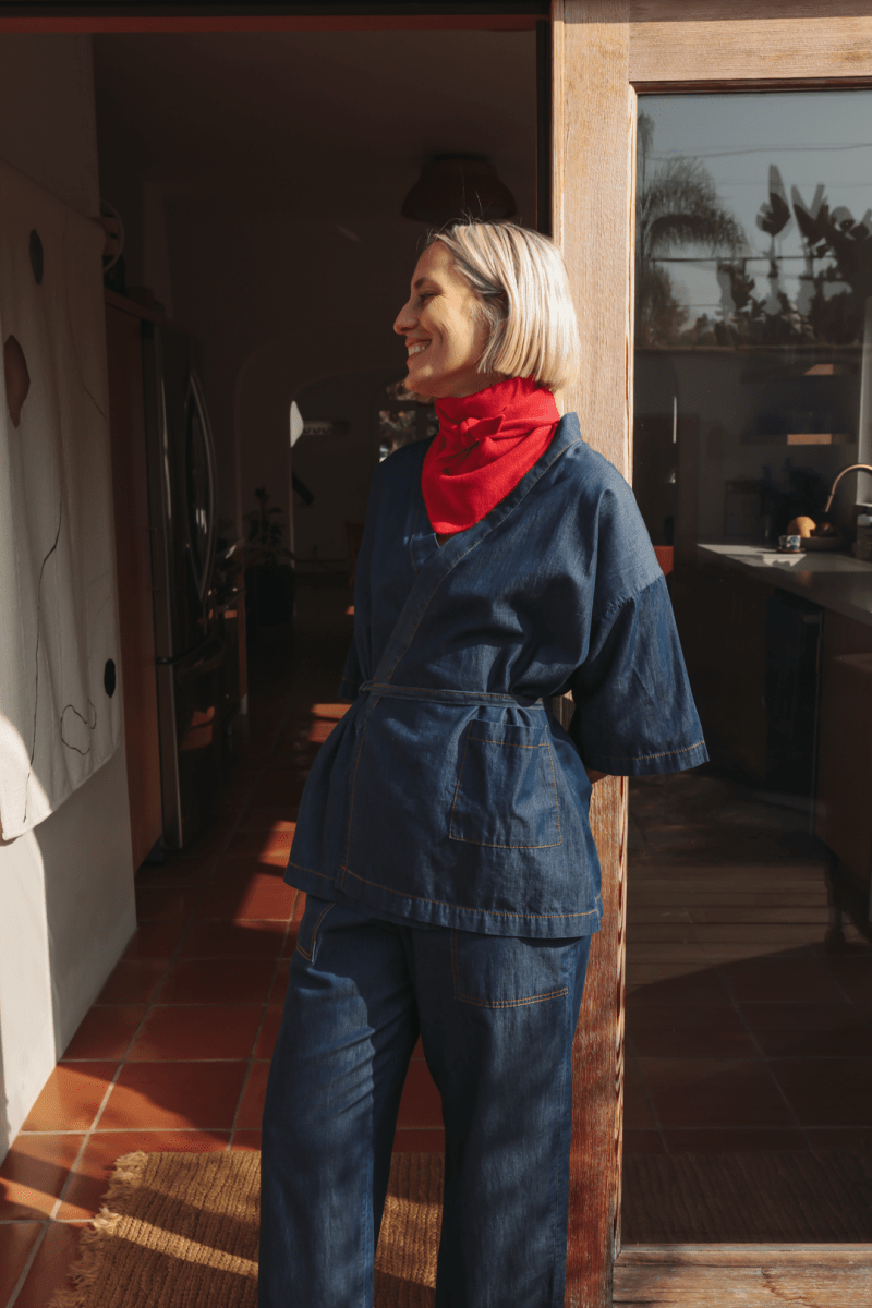 OddBird Loungewear *NEW* Kardeş Loungewear Separates - Chambray