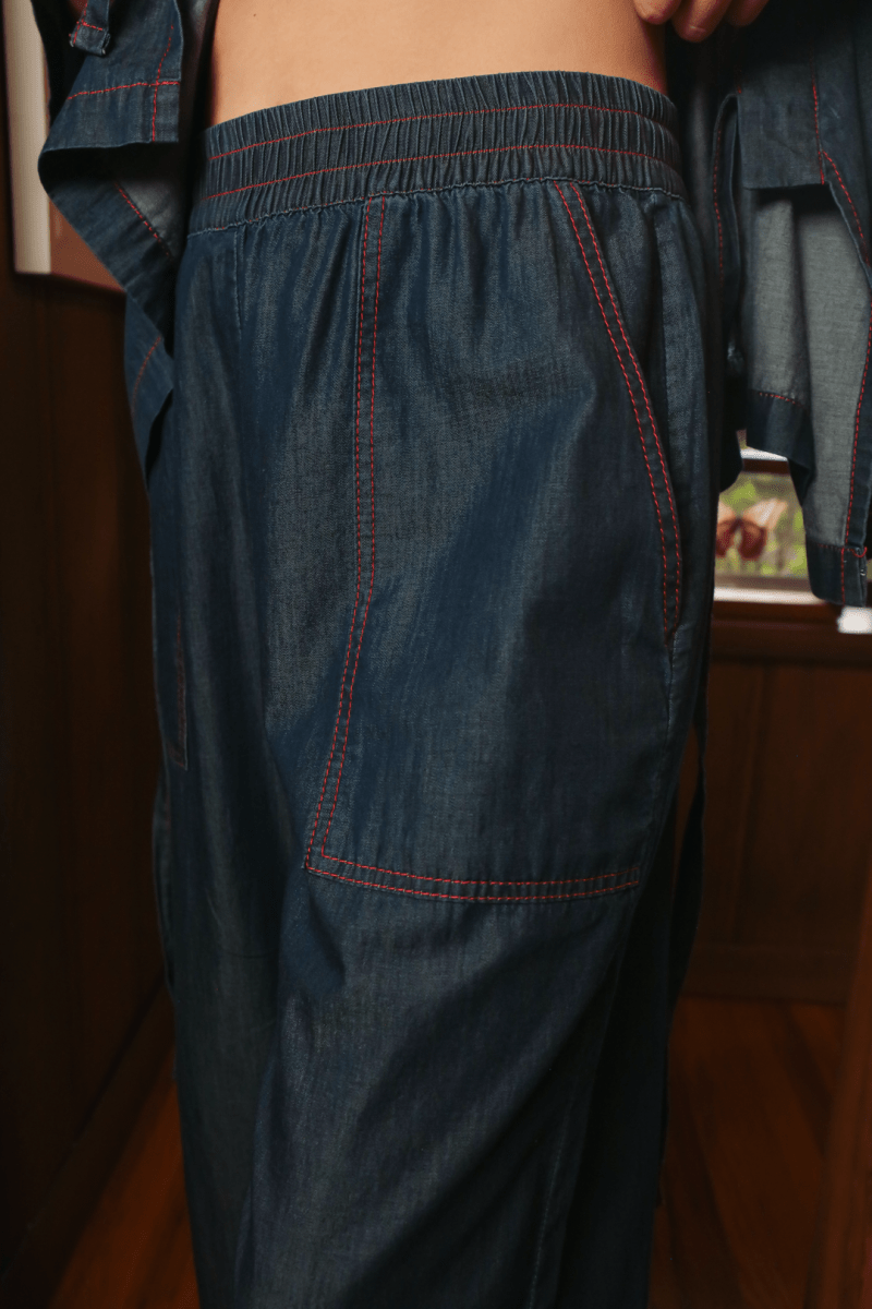 OddBird Loungewear *NEW* Kardeş Loungewear Separates - Chambray