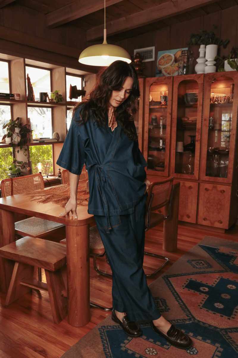 OddBird Loungewear *NEW* Kardeş Loungewear Separates - Chambray