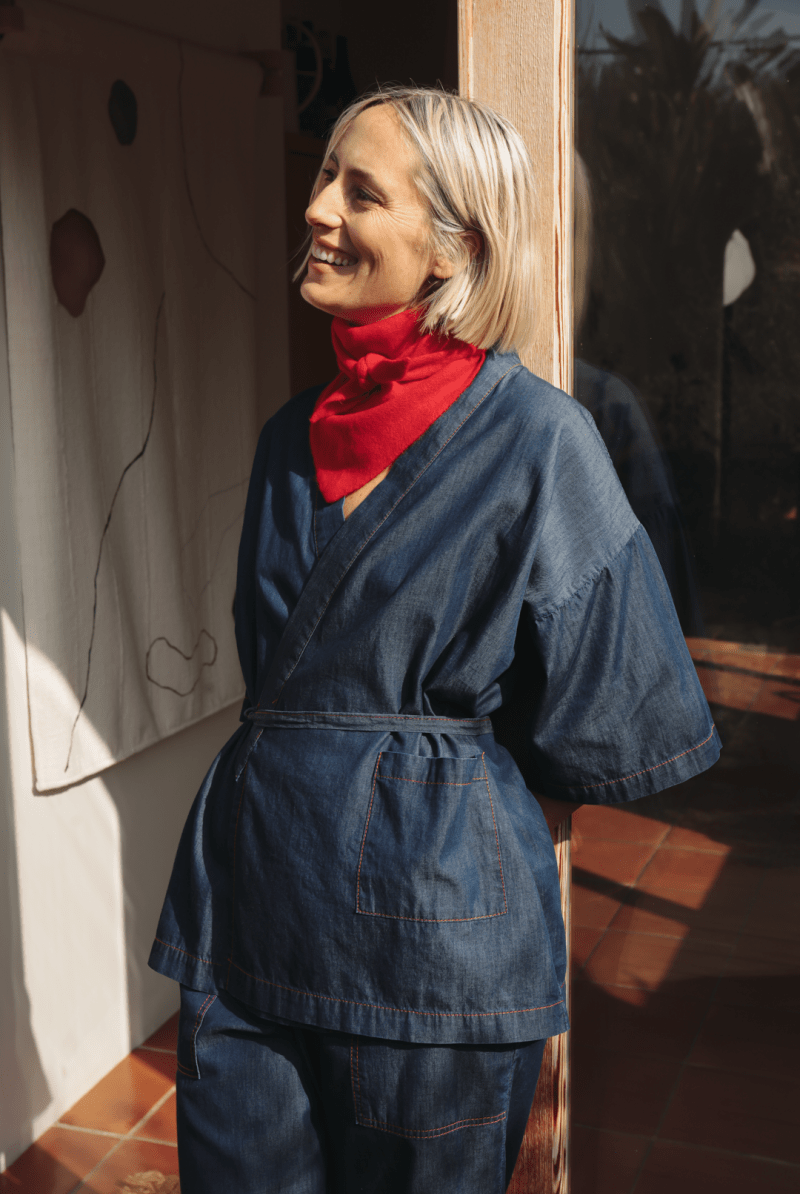 OddBird Loungewear *NEW* Kardeş Loungewear Separates - Chambray
