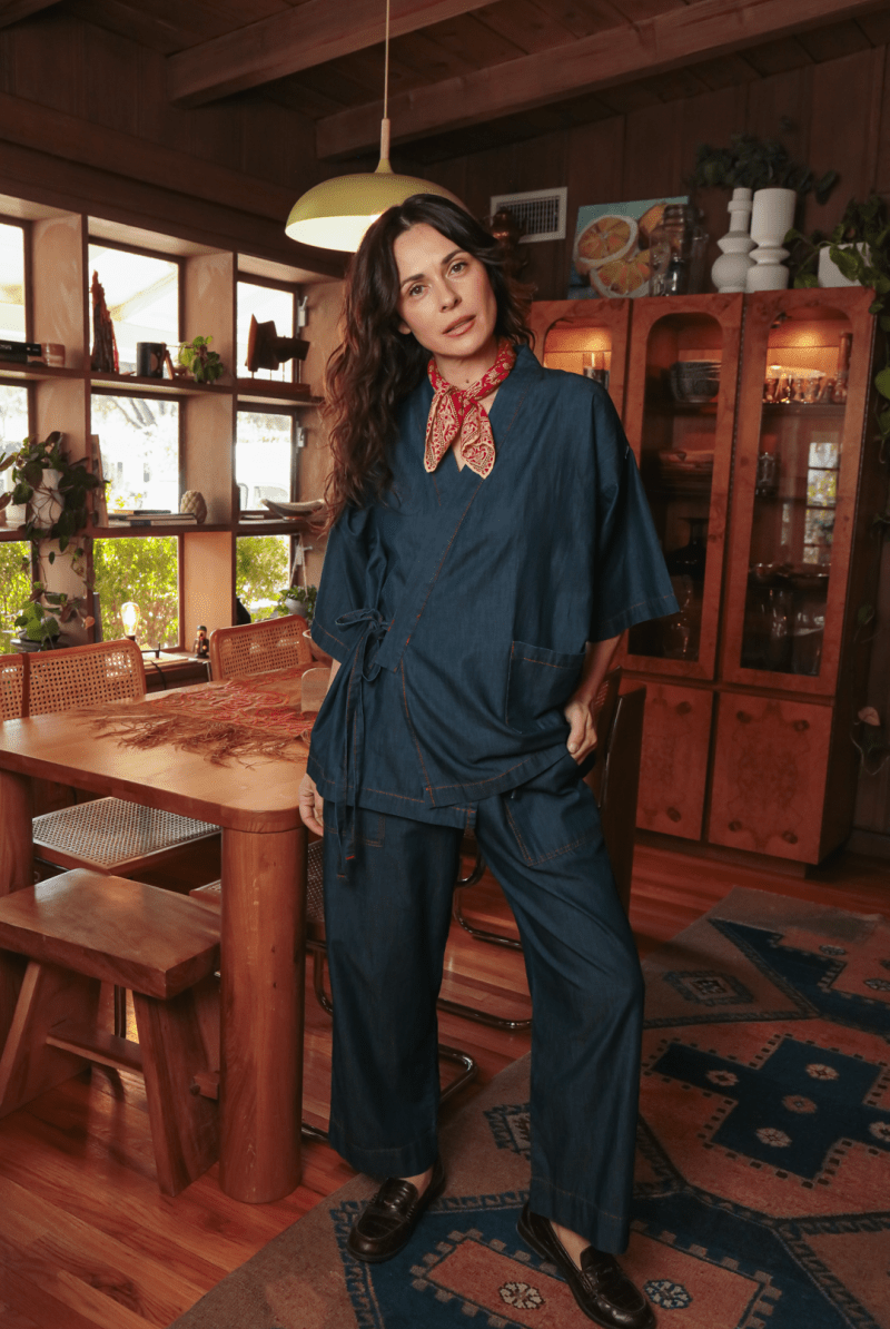 OddBird Loungewear *NEW* Kardeş Loungewear Separates - Chambray