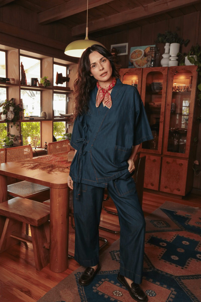 OddBird Loungewear *NEW* Kardeş Loungewear Separates - Chambray