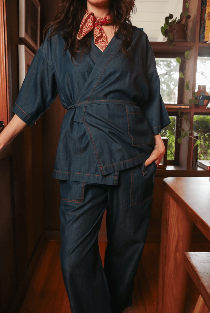 OddBird Loungewear *NEW* Kardeş Loungewear Separates - Chambray