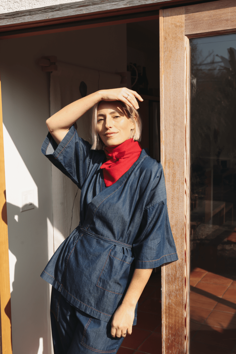 OddBird Loungewear *NEW* Kardeş Loungewear Separates - Chambray