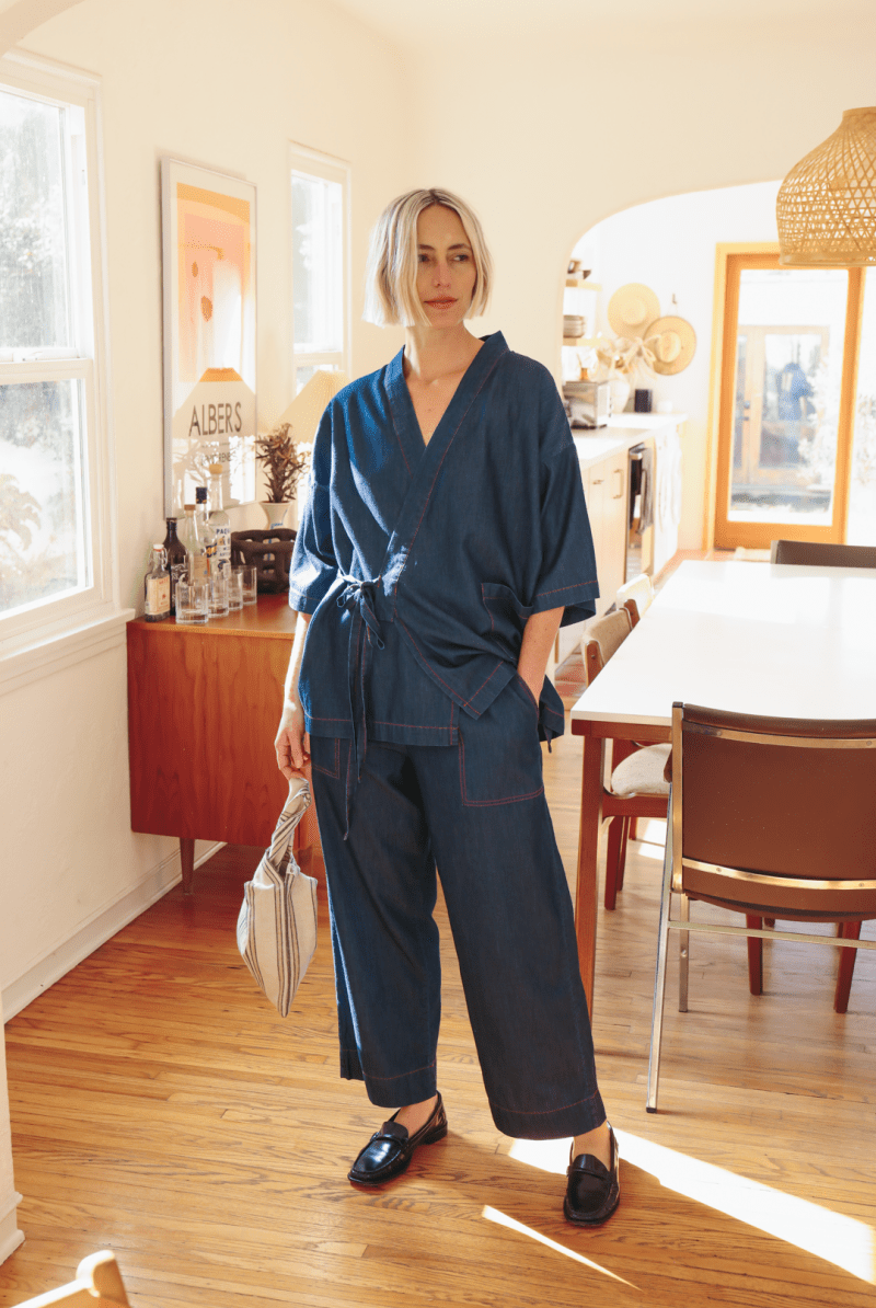 OddBird Loungewear *NEW* Kardeş Loungewear Separates - Chambray