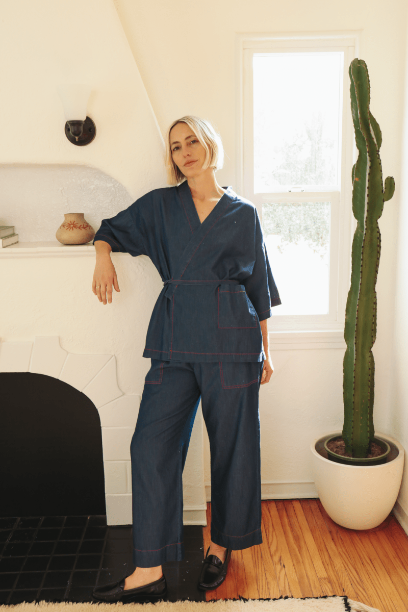 OddBird Loungewear *NEW* Kardeş Loungewear Separates - Chambray