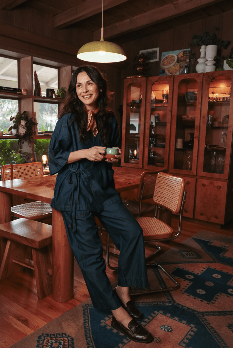 OddBird Loungewear *NEW* Kardeş Loungewear Separates - Chambray